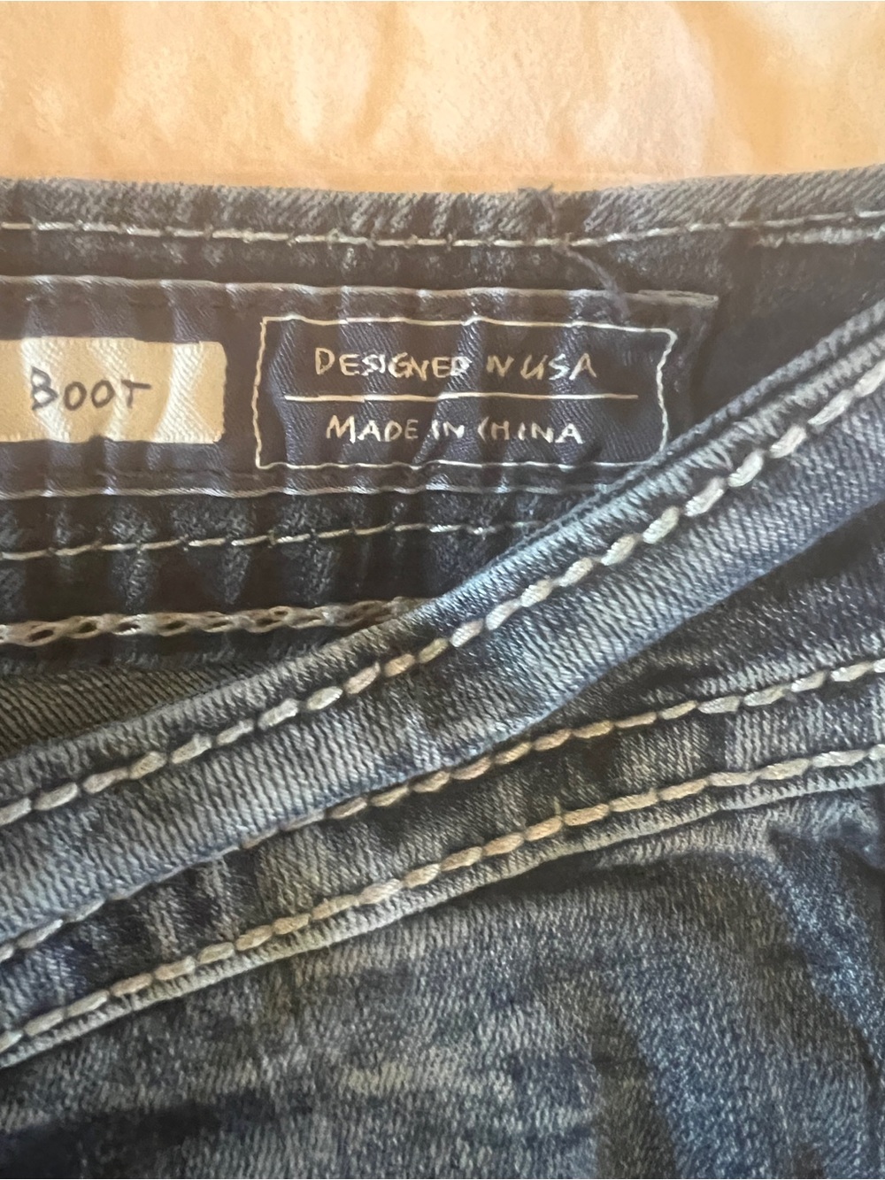 Miss Me Jeans Size 30 Bootcut Y2K Embellished Rhinestone Distressed Western - Picture 5 of 8